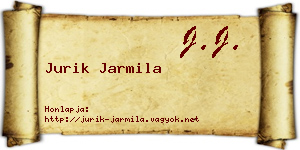 Jurik Jarmila névjegykártya